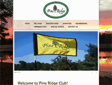 Tablet Screenshot of pineridgeclub.com